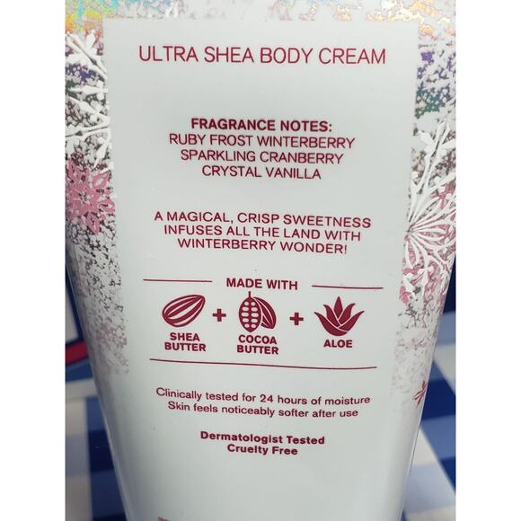 BBW Winterberry Wonder Body Care - Body Wash Shower Gel & Body Cream Set - Picture 4 of 4